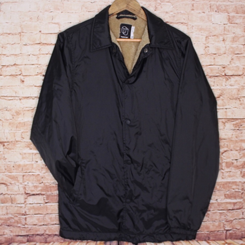 Original Use | Fleece Lined Black Windbreaker